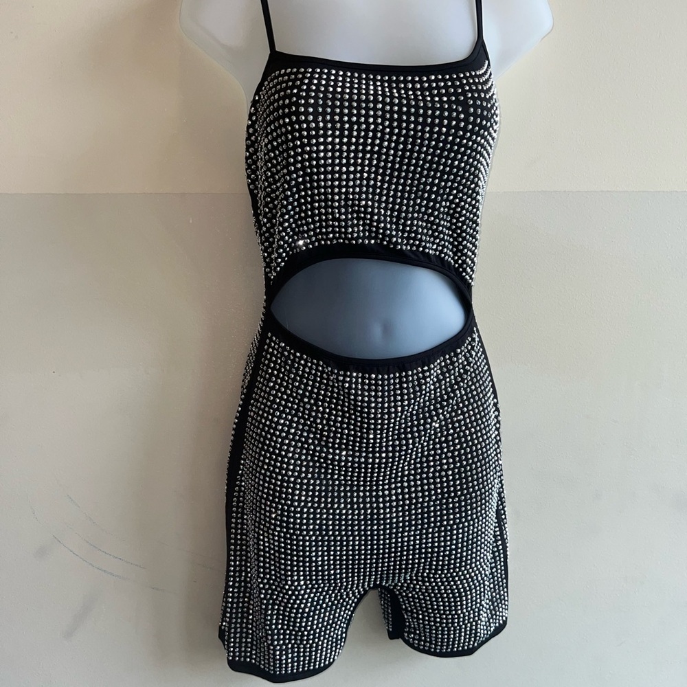 Rhinestone studded jumpsuit